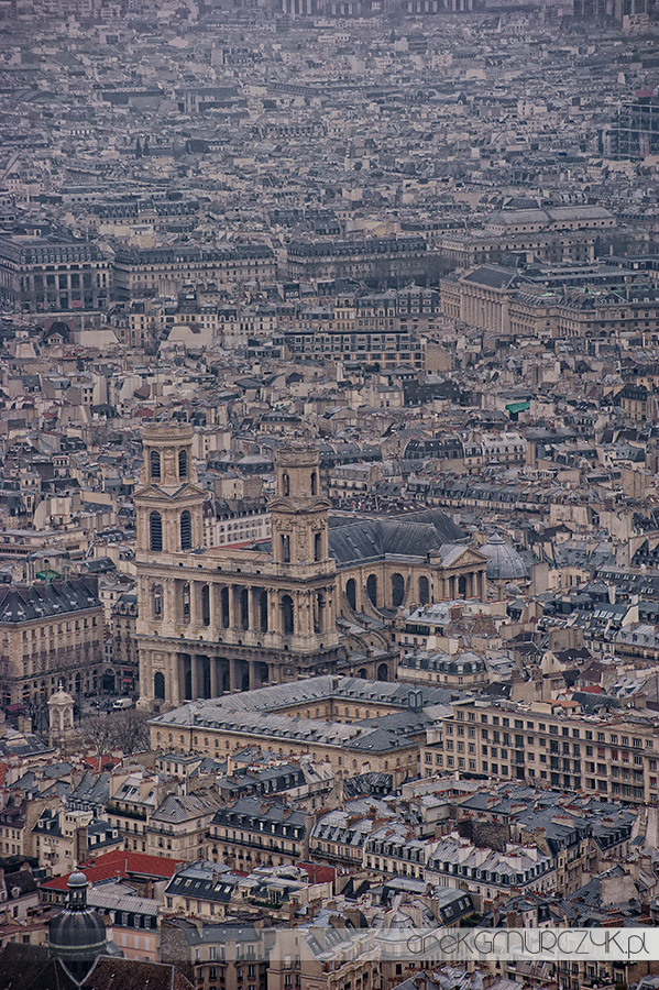 Paryż widok z góry