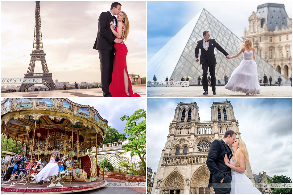 zdjęcia ślubne Paryż