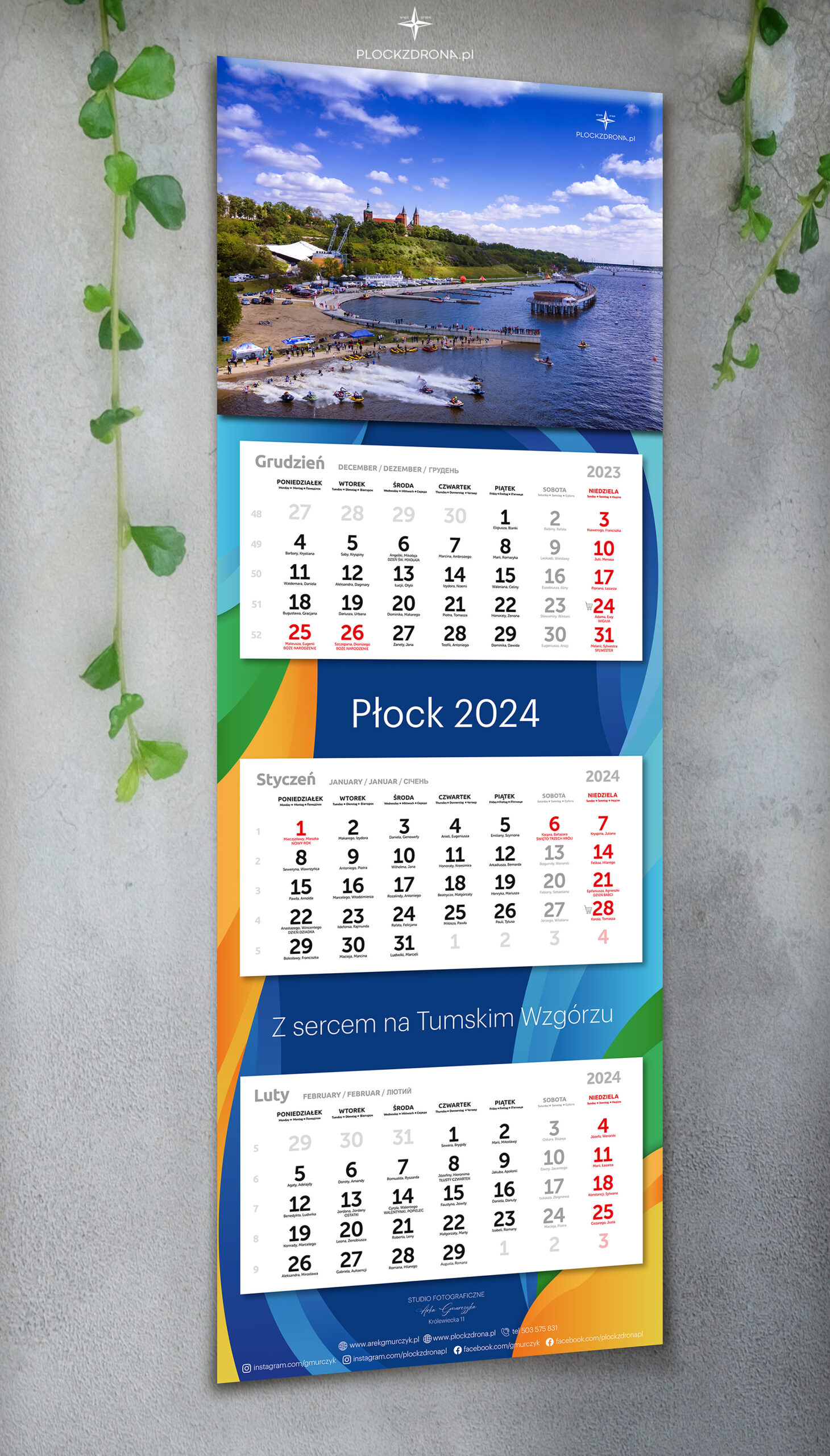 Kalendarz trójdzielny Z sercem na Tumskim Wzgórzu 2024